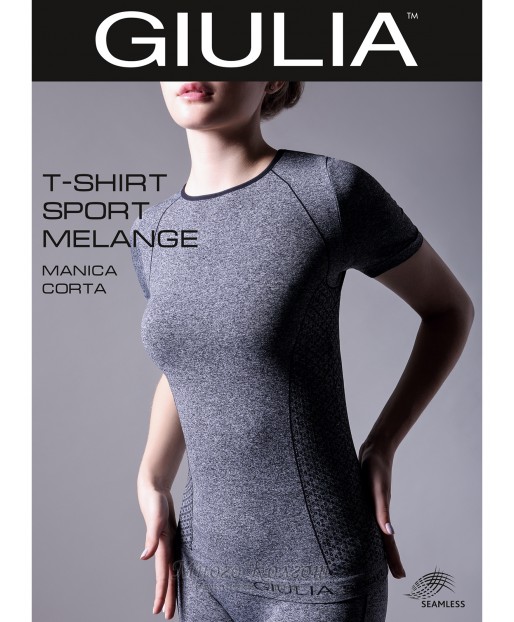 Giulia T-Shirt Sport Melange Manica Corta